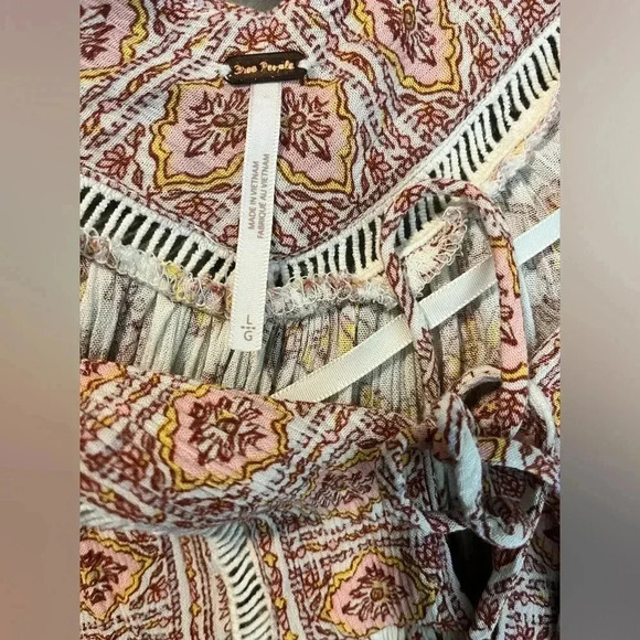 Free People Moonlight Dance Oversized Boho Floral Tunic - Picture 7 of 7